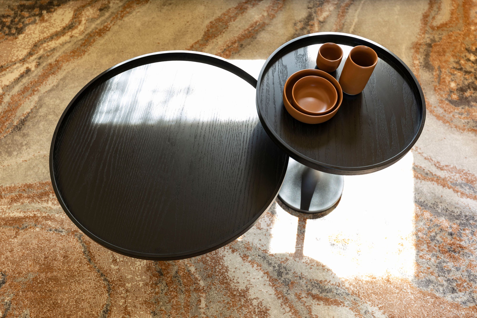 Zuiver Jason Black Steel Round Coffee Table